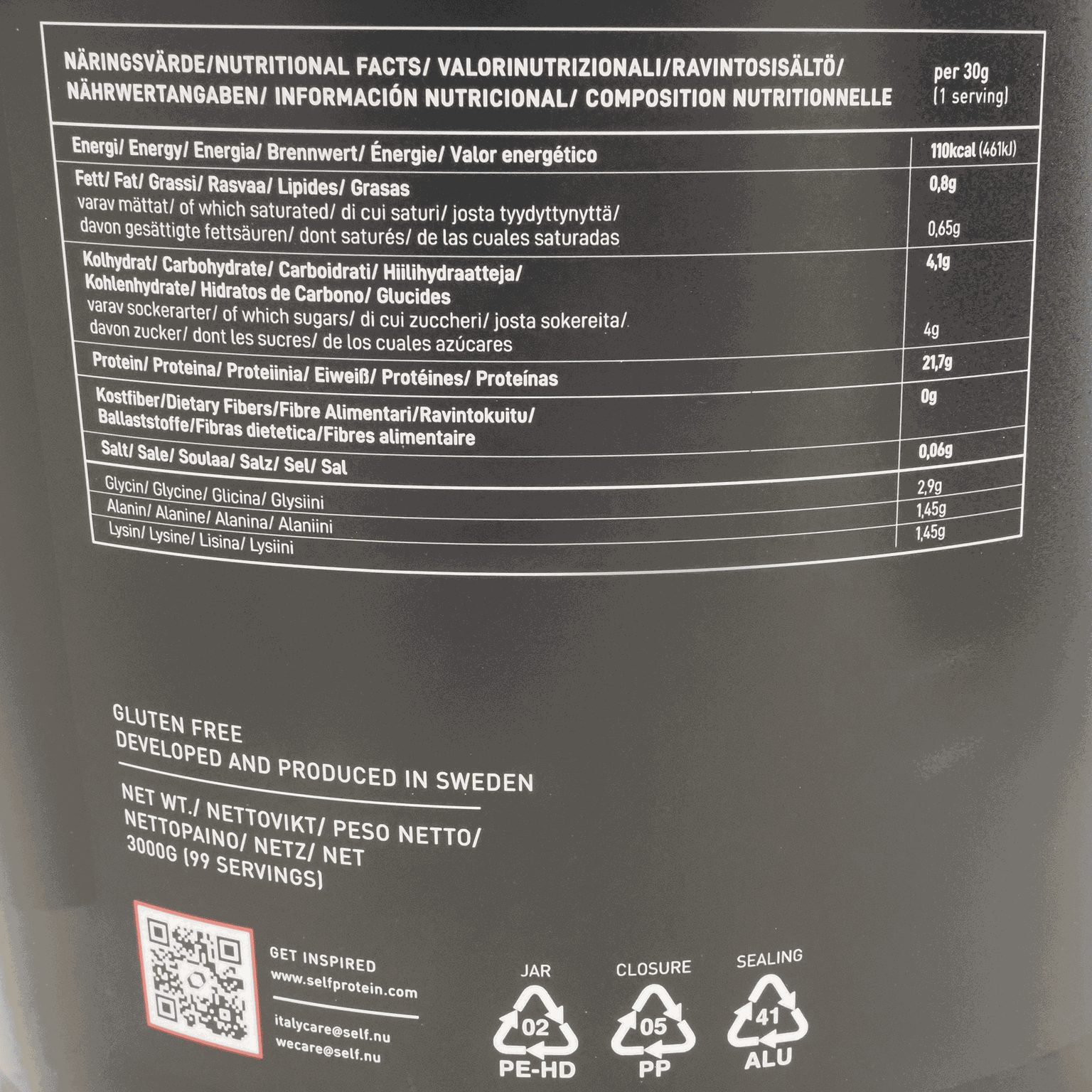 Self Whey Shake, Strawberry, proteinpulver - full image 3