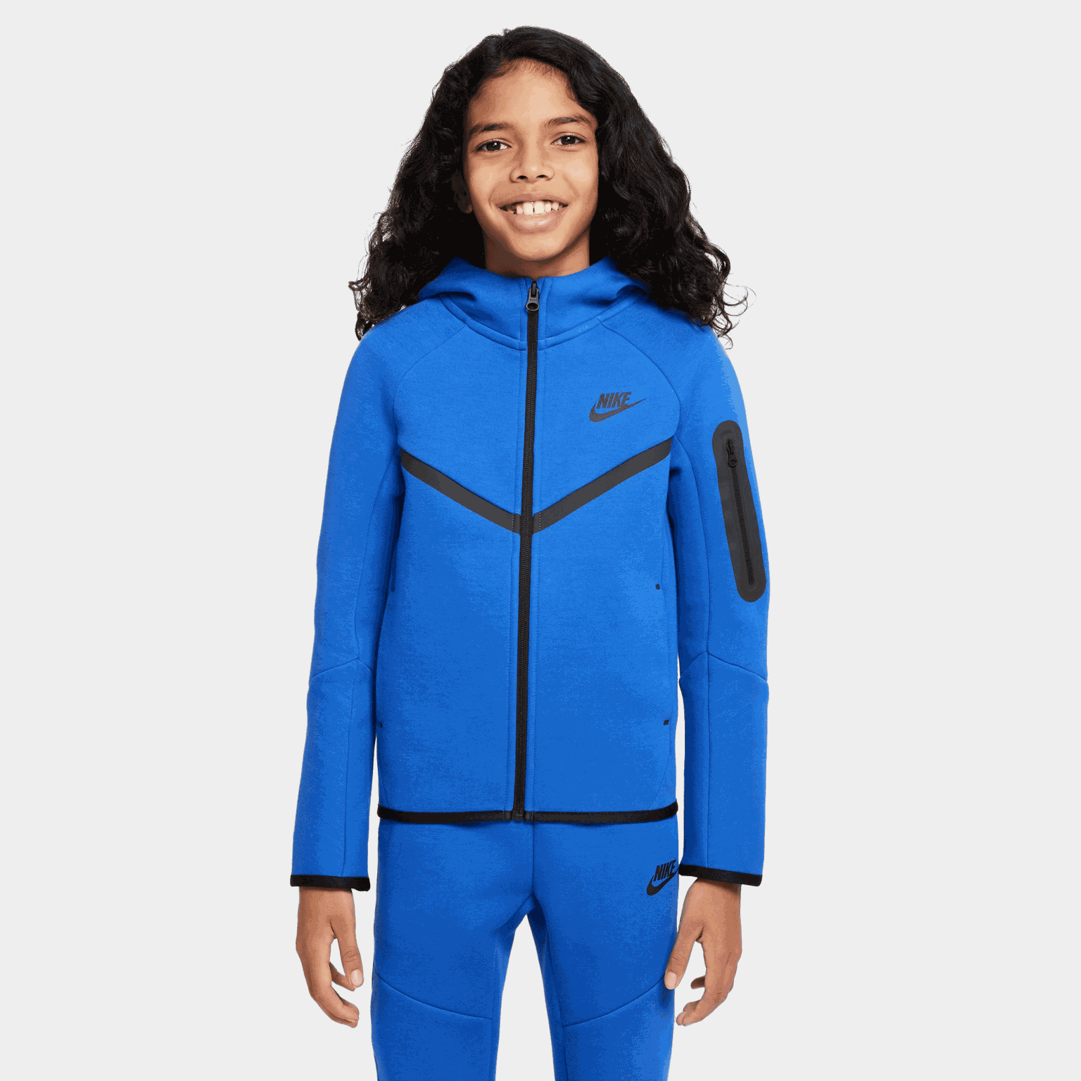 Sportswear Tech Fleece Big Kid, huvjacka, barn - full image 1