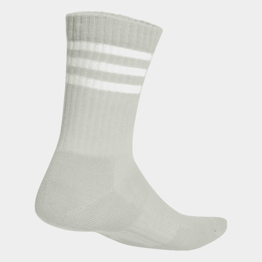3-Stripes Cushioned Crew Socks 3 Pairs, strumpor - full image 2