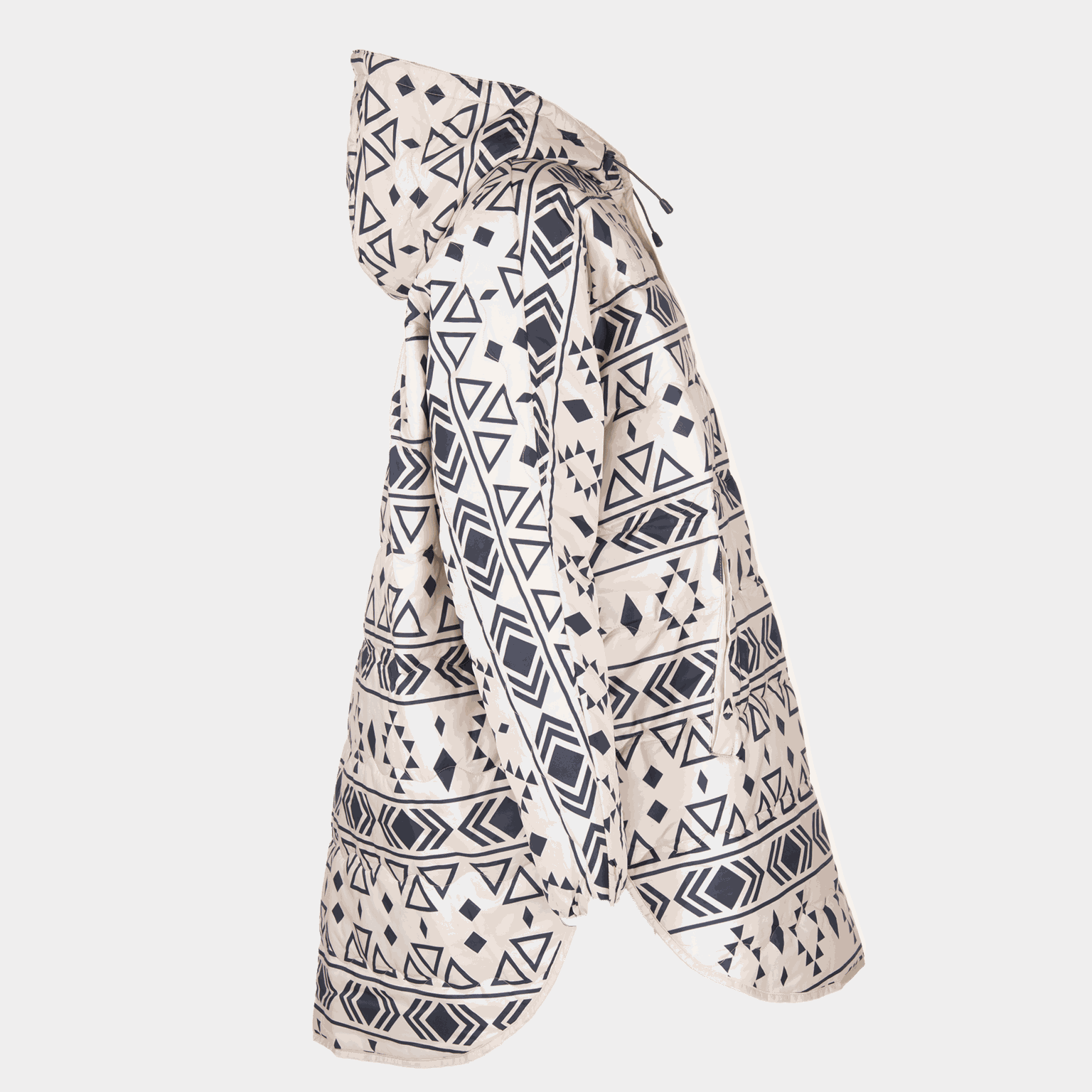 Idre Padded Pattern Poncho, poncho - full image 2