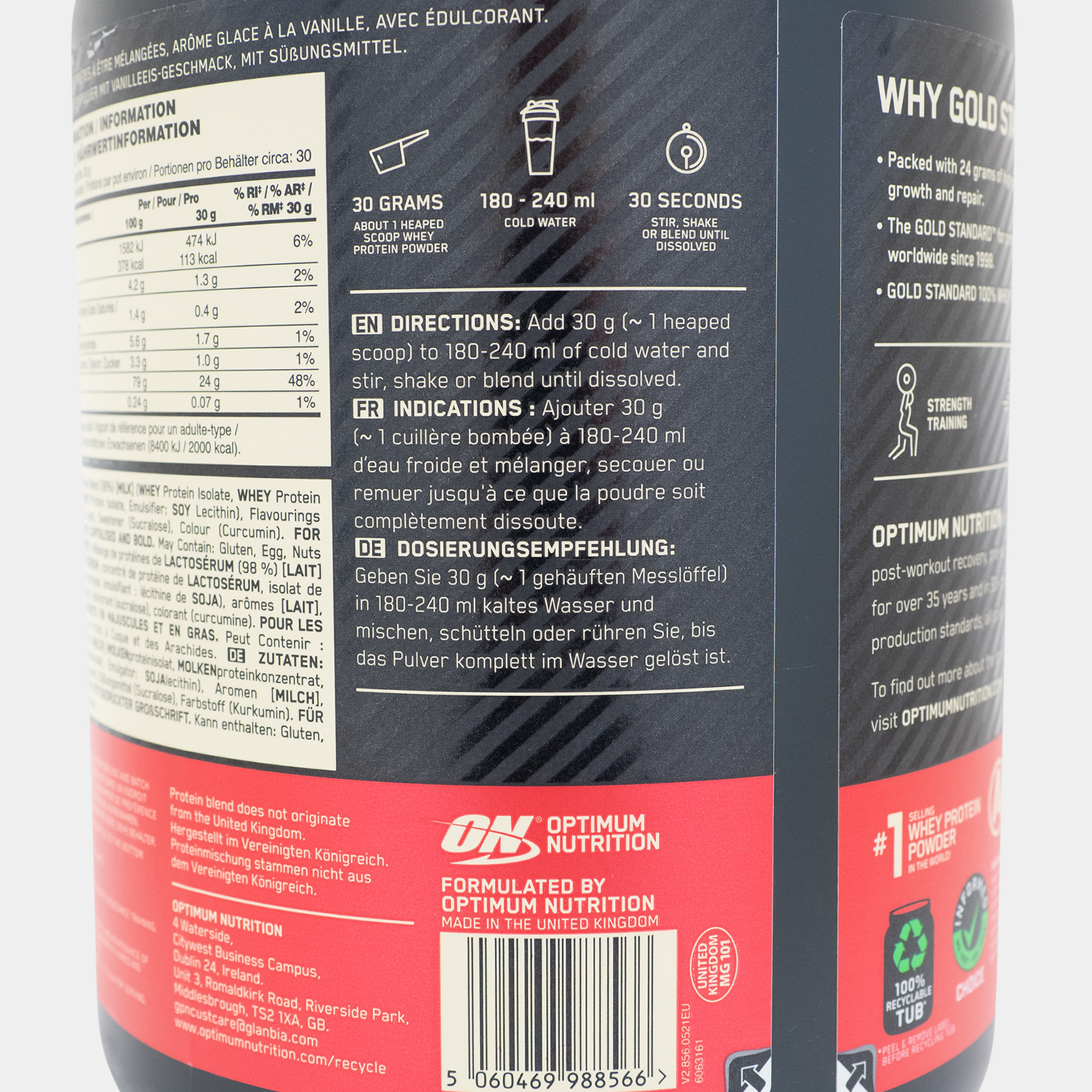 100 % Whey Gold Standard 908 g, proteinpulver - full image 3