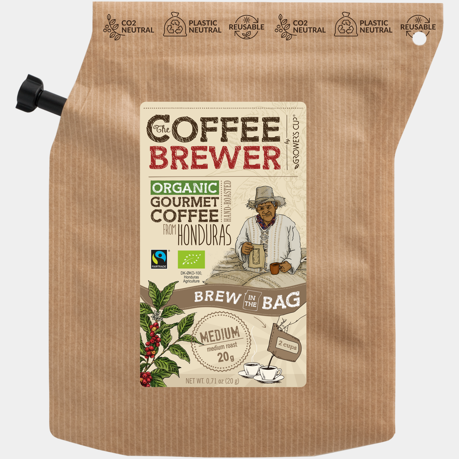 Honduras 2 Cup Coffee, Medium, medium roast, snabbkaffe - full image 1