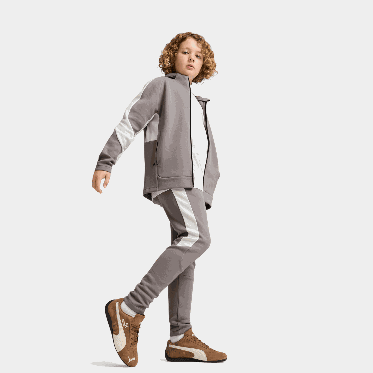 EVOSTRIPE Full-Zip Hoodie DK B, huvjacka, junior - full image 2