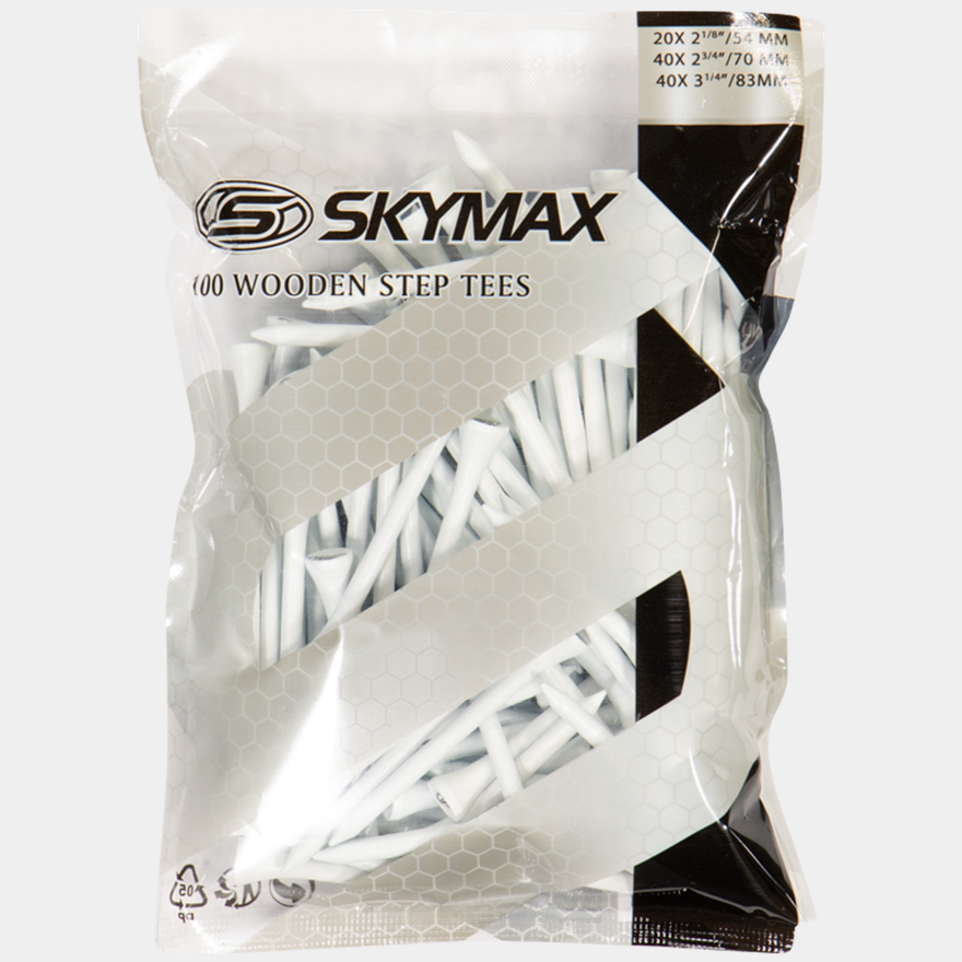 WOODEN TEES 69/mm (100 pcs), golfpeggar - full image 1