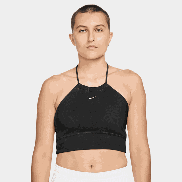 Nsw Nk Chll Ft Crp Hltr Top, linne, dam - Fritids-T-Shirt