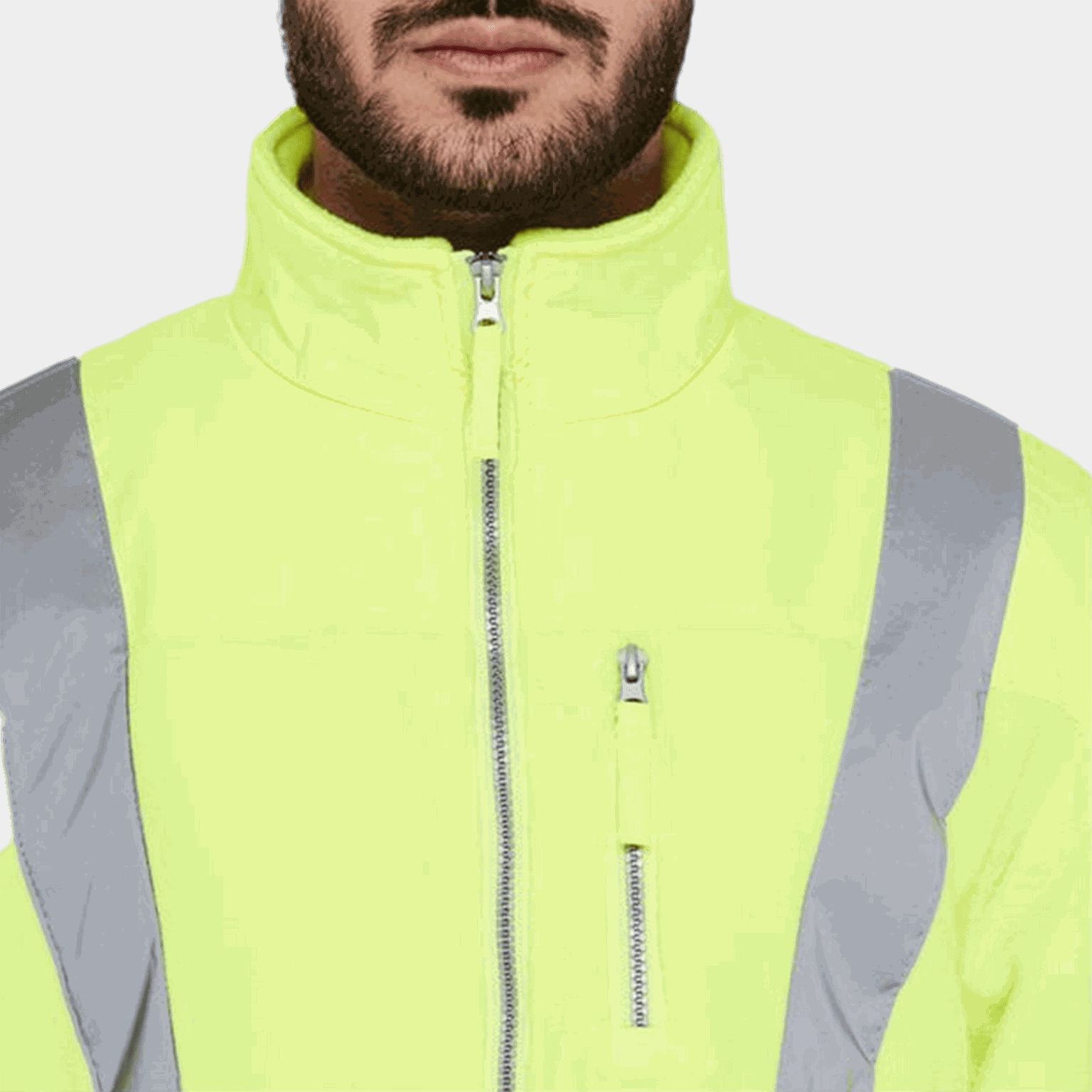 Hi-Vis Fleece Jacket, fleecejacka - full image 4