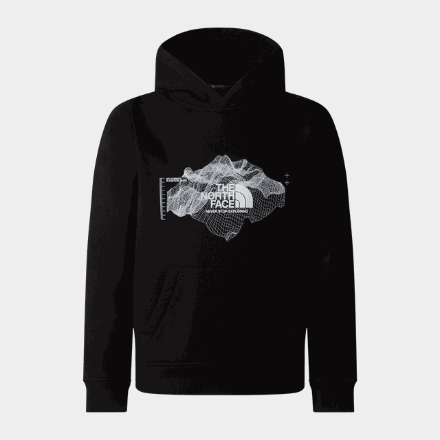 B Topographic Regular Hoodie - Fritidströjor