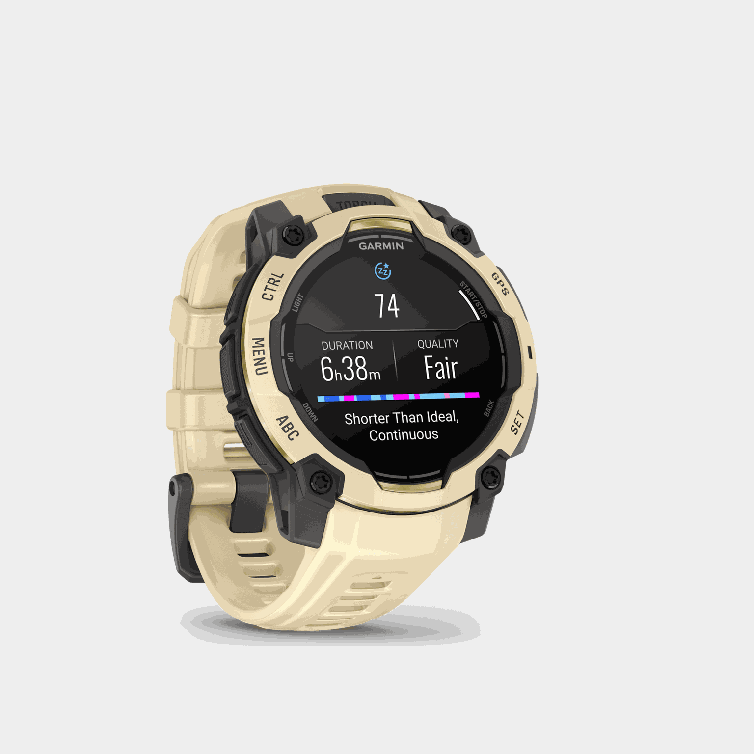 Instinct 3, 45mm, AMOLED, Citrine with Gray Accents, multisportklocka, smartklocka - full image 3
