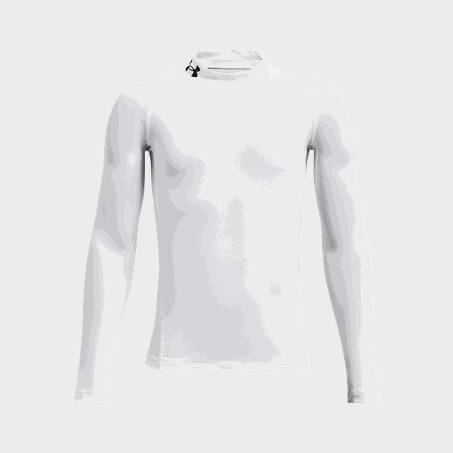 HeatGear® Armour Mock Long Sleeve, kompressionströja, barn - Träningströjor