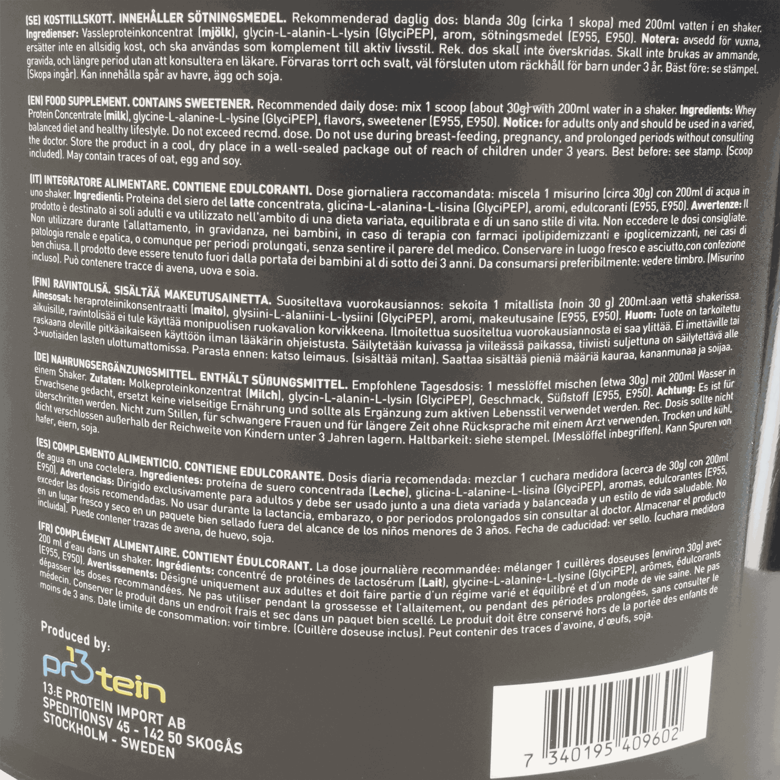 Self Whey Shake, Vanilla, proteinpulver - full image 2
