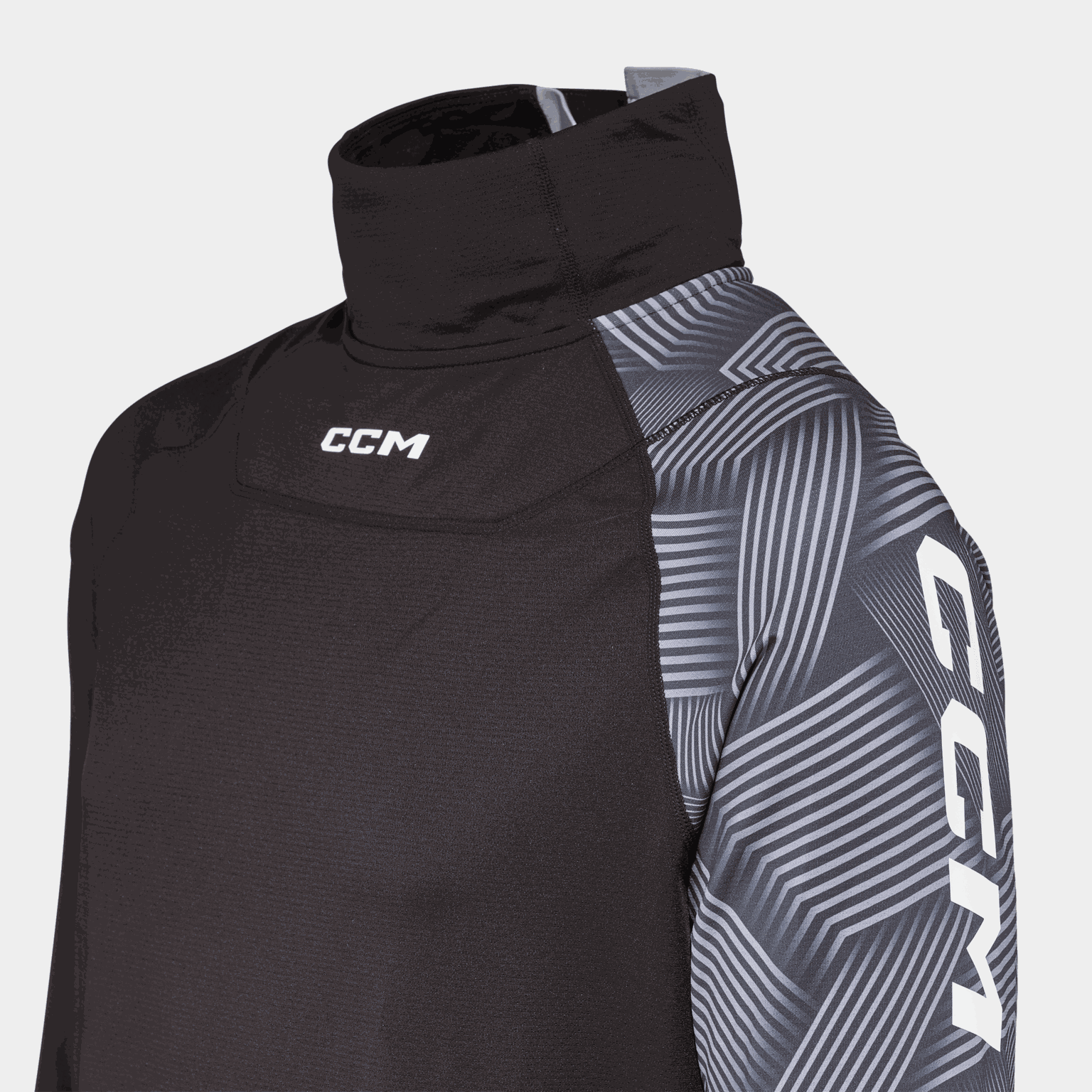 Base Layer Neck Guard Shirt 26/27, kompressionströja, senior - full image 3