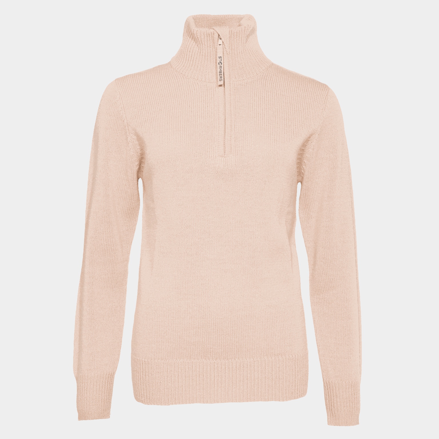 Nordfjord Half Zip Knitted Sweater ulltröja, dam - full image 1