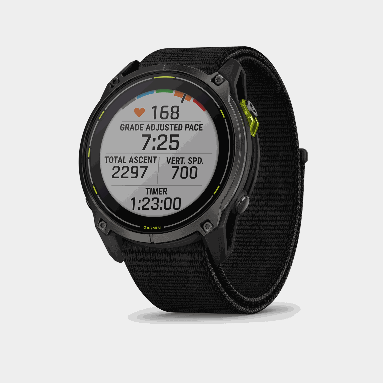Enduro 3 – mm, Solar, Sapphire, Carbon Gray DLC Ti, ultrafit Nylon Strap, smartklocka - full image 2