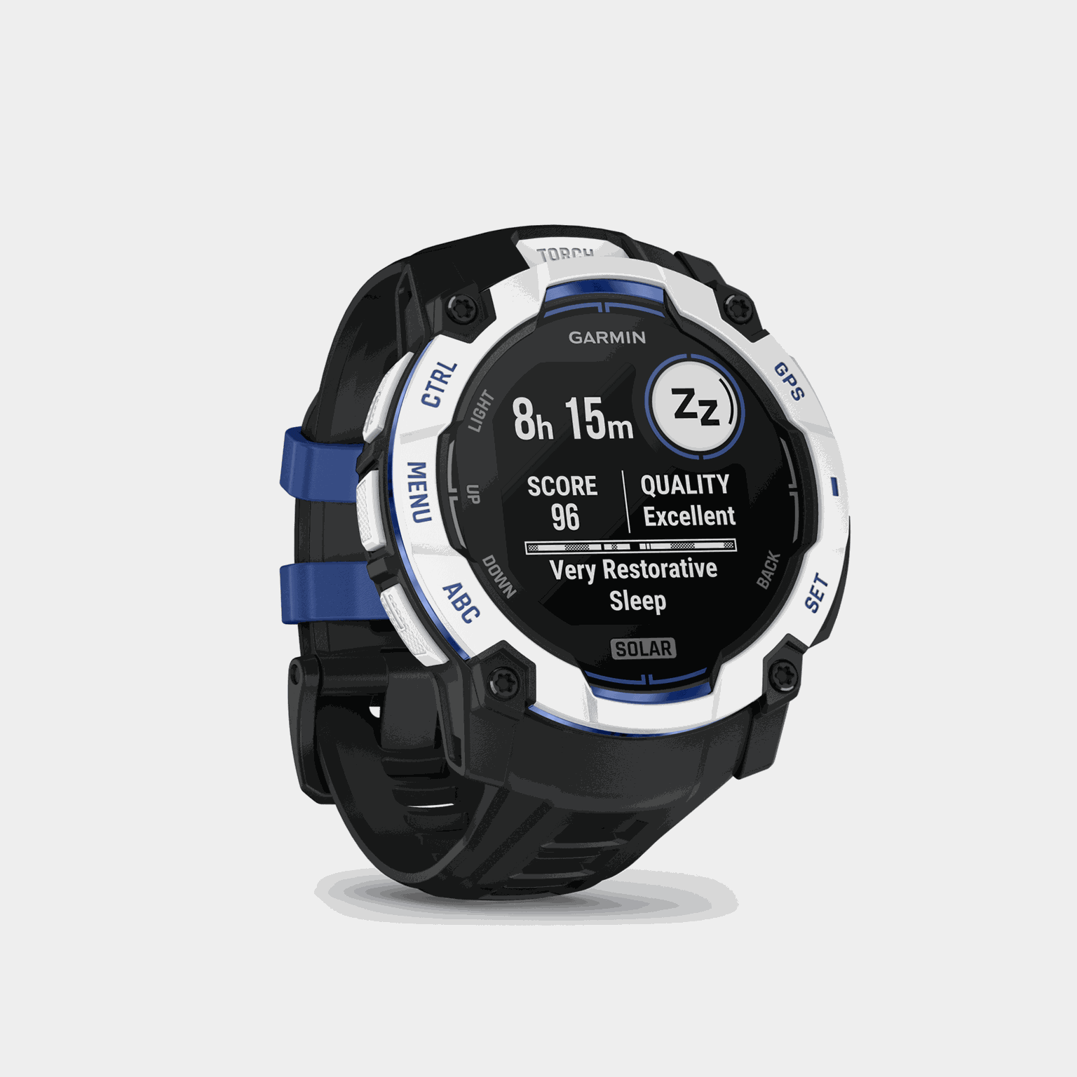 Instinct 3 LTD, 50mm, Solar, Whitestone w/ Black Strap, multisportklocka, smartklocka - full image 3