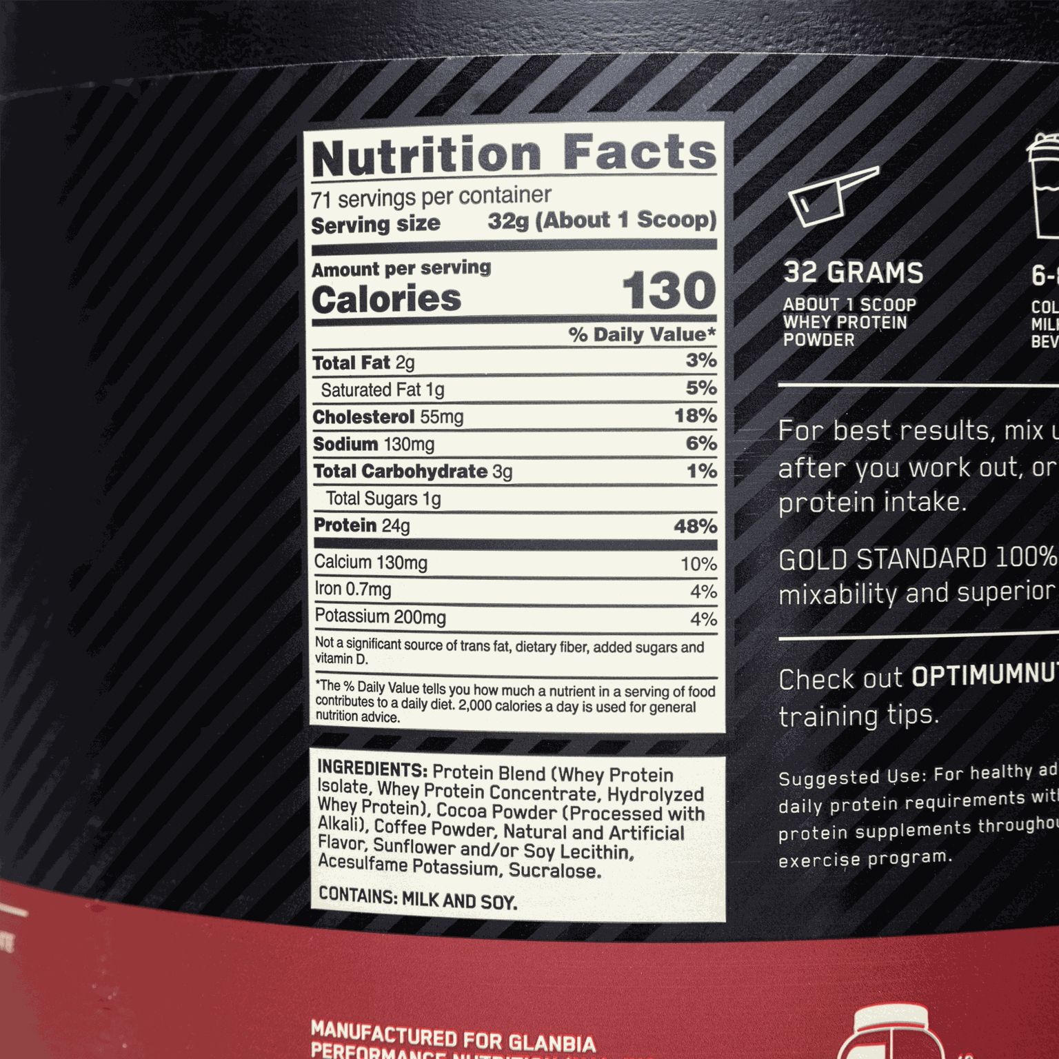 100 % Whey Gold Standard 2 270 g - Mocha Cappuccino, proteinpulver - full image 2
