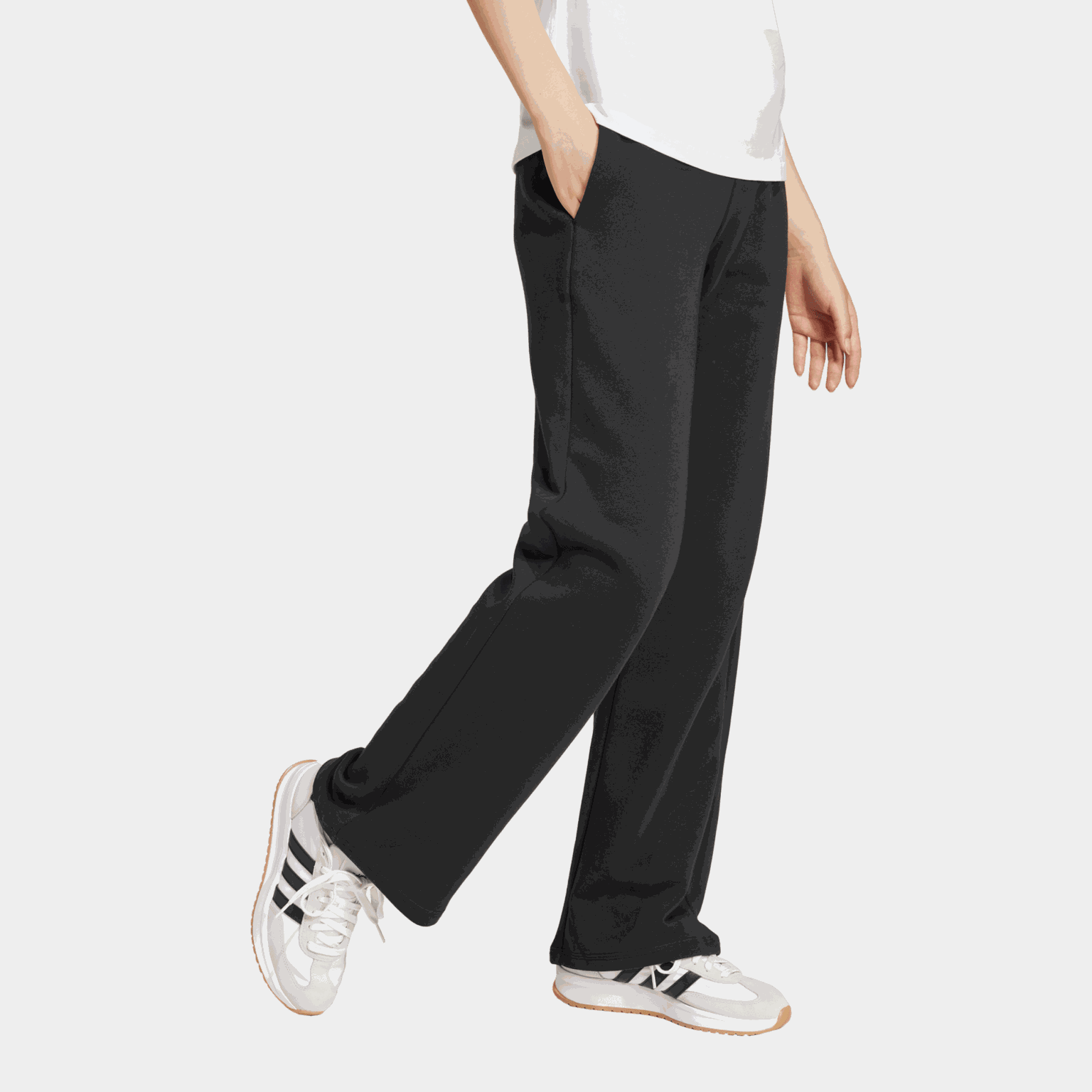 Essentials Small Logo Feel Cozy Open-Hem Joggers, joggingbyxor, dam - full image 2