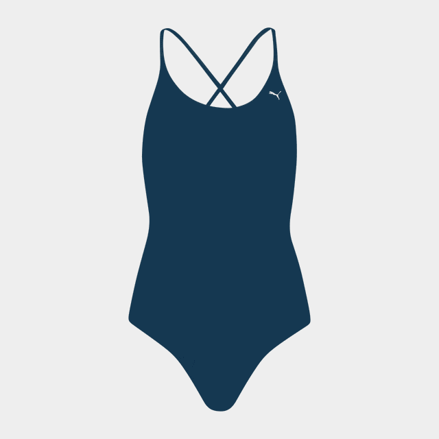 Swim V-Neck Crossback Swimsuit 1P, baddräkt, dam - Bikinis