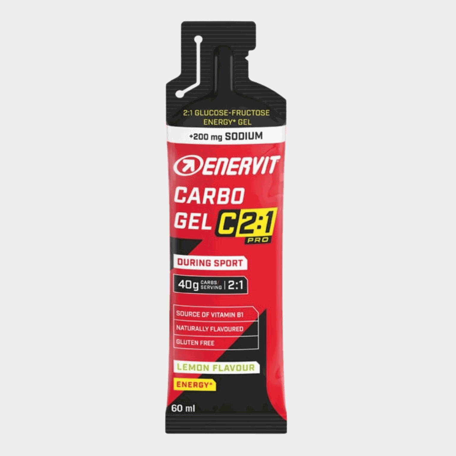 C2:1 PRO Carbo Gel Lemon + 200 mg sodium, energigel - full image 1