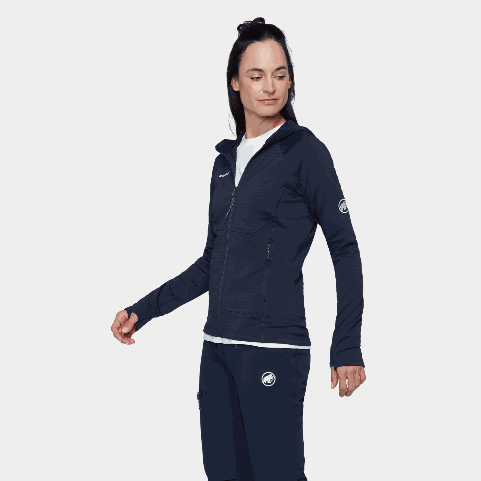 Taiss ML Hooded Jacket, fleecejacka, dam - full image 3