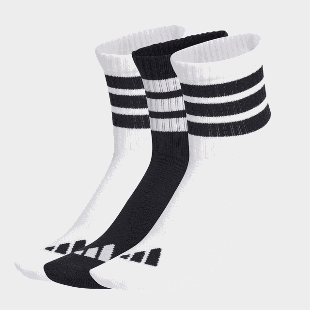 Ribbed Socks 3 Pairs, strumpor - Bomullsstrumpor
