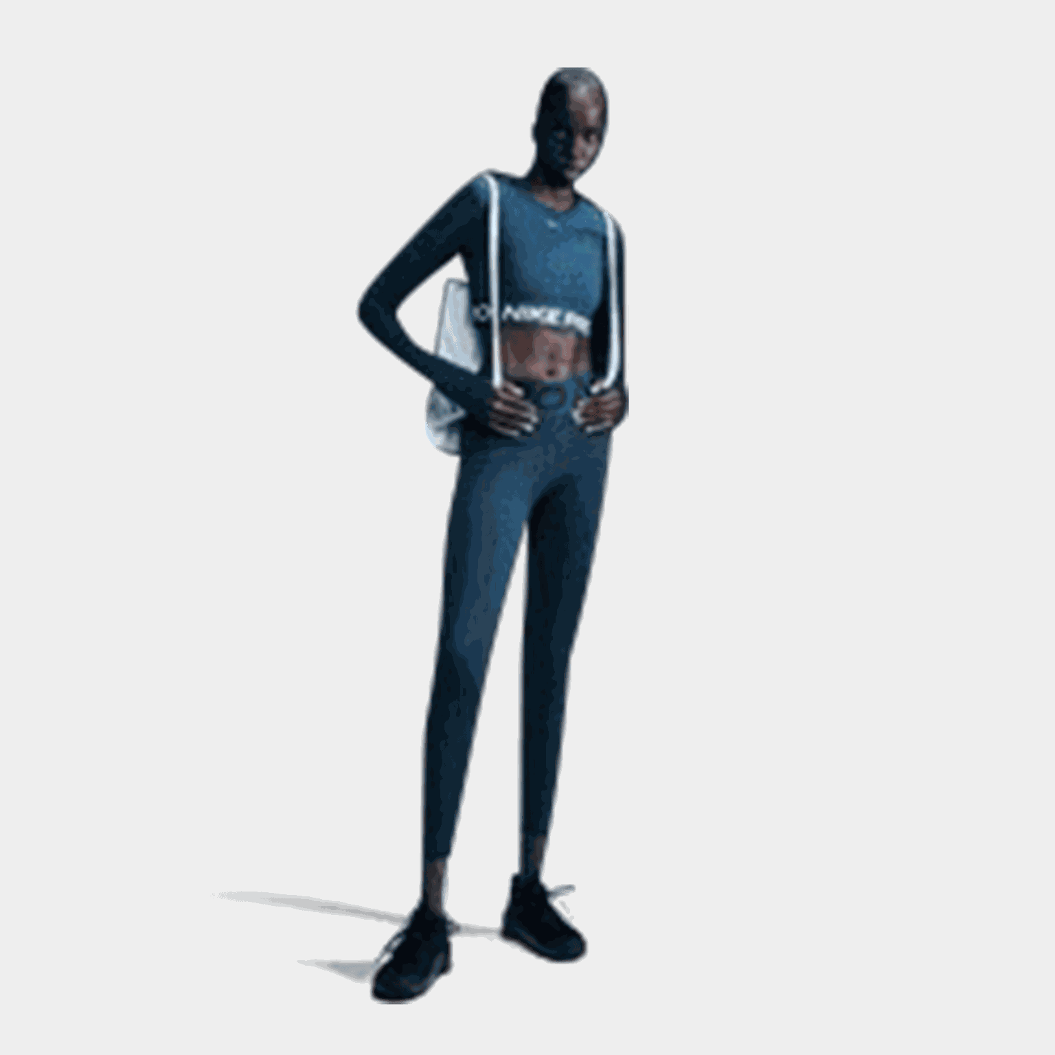 Pro Dri-FIT 365 Crop Long Sleeve, träningstopp, dam - full image 1