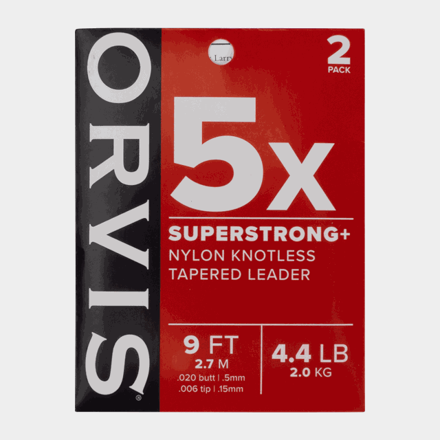 Super Strong Plus Leaders 9' 5x, tafs - Fluglina