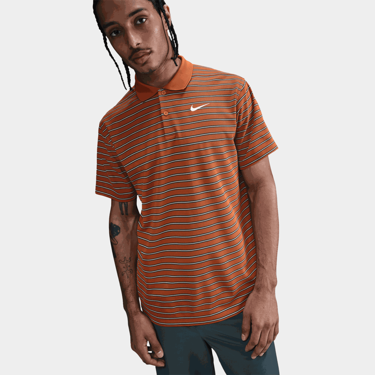 Dri-FIT Victory Stripe Polo, golftröja, herr - Golfpikeer