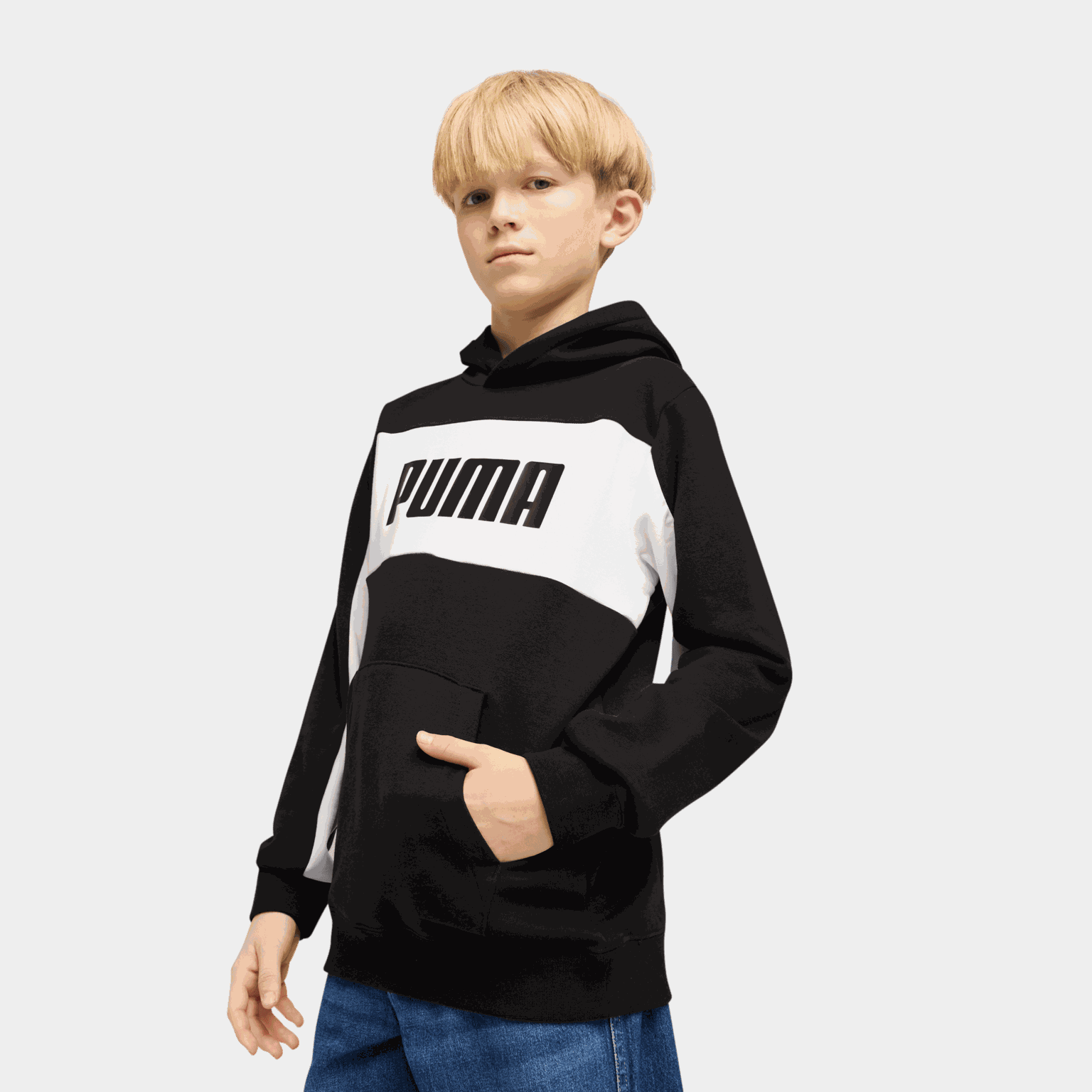 ESS BLOCK Hoodie TR B, huvtröja, junior - full image 1