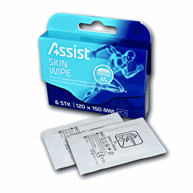 Wound Cleanser 6 Pcs Flip Flop Box, set för sårrengöring - Första Hjälpen