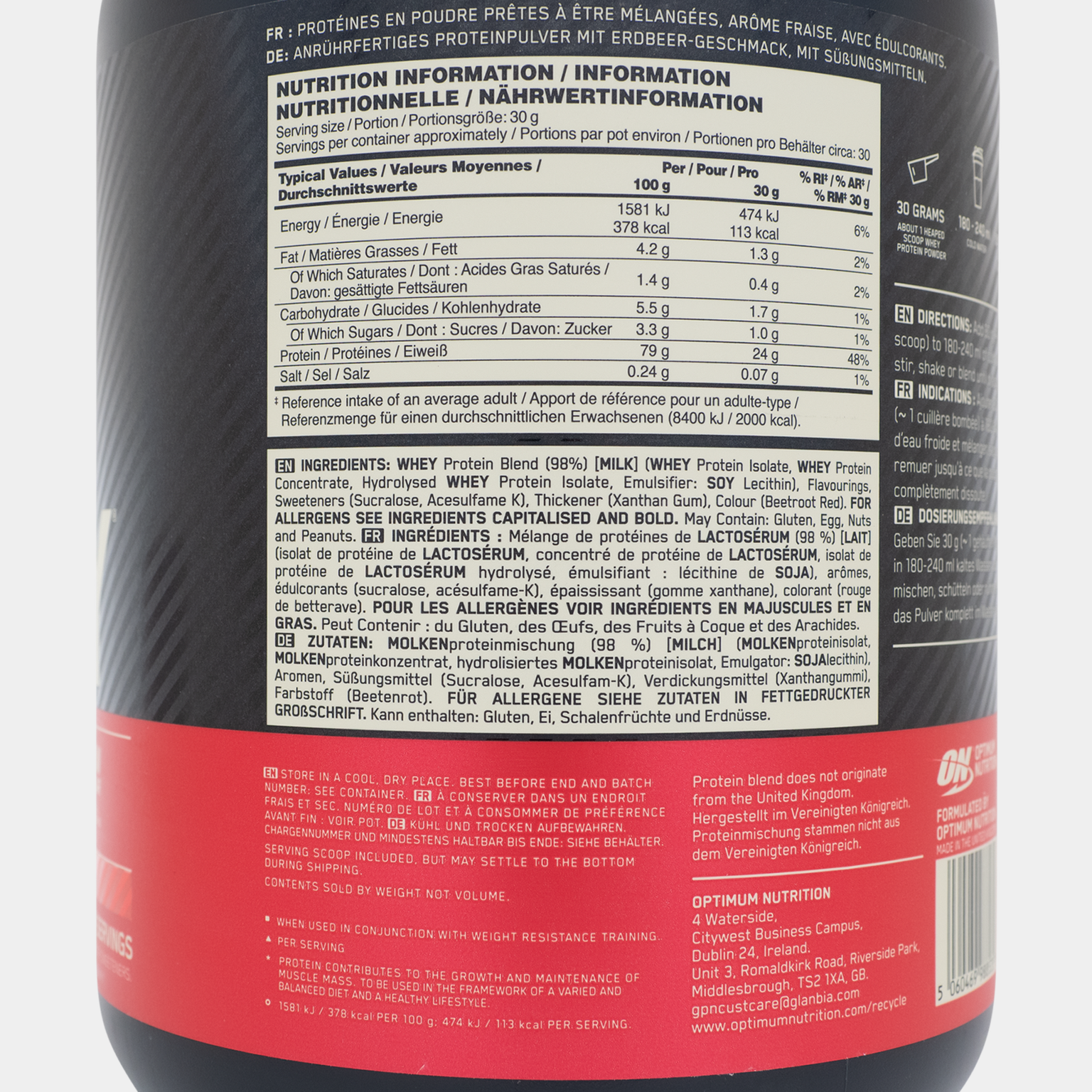 100 % Whey Gold Standard 908 g, proteinpulver - full image 2