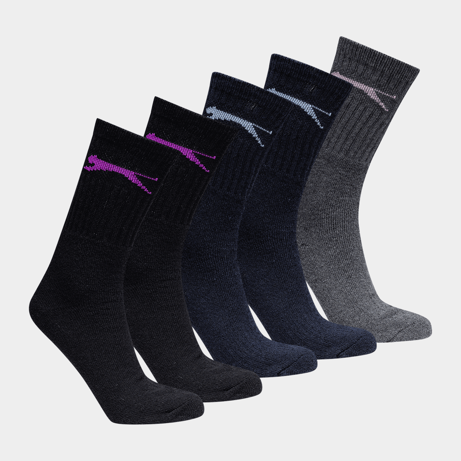 5Pk Crew Sock, strumpor, dam - full image 1