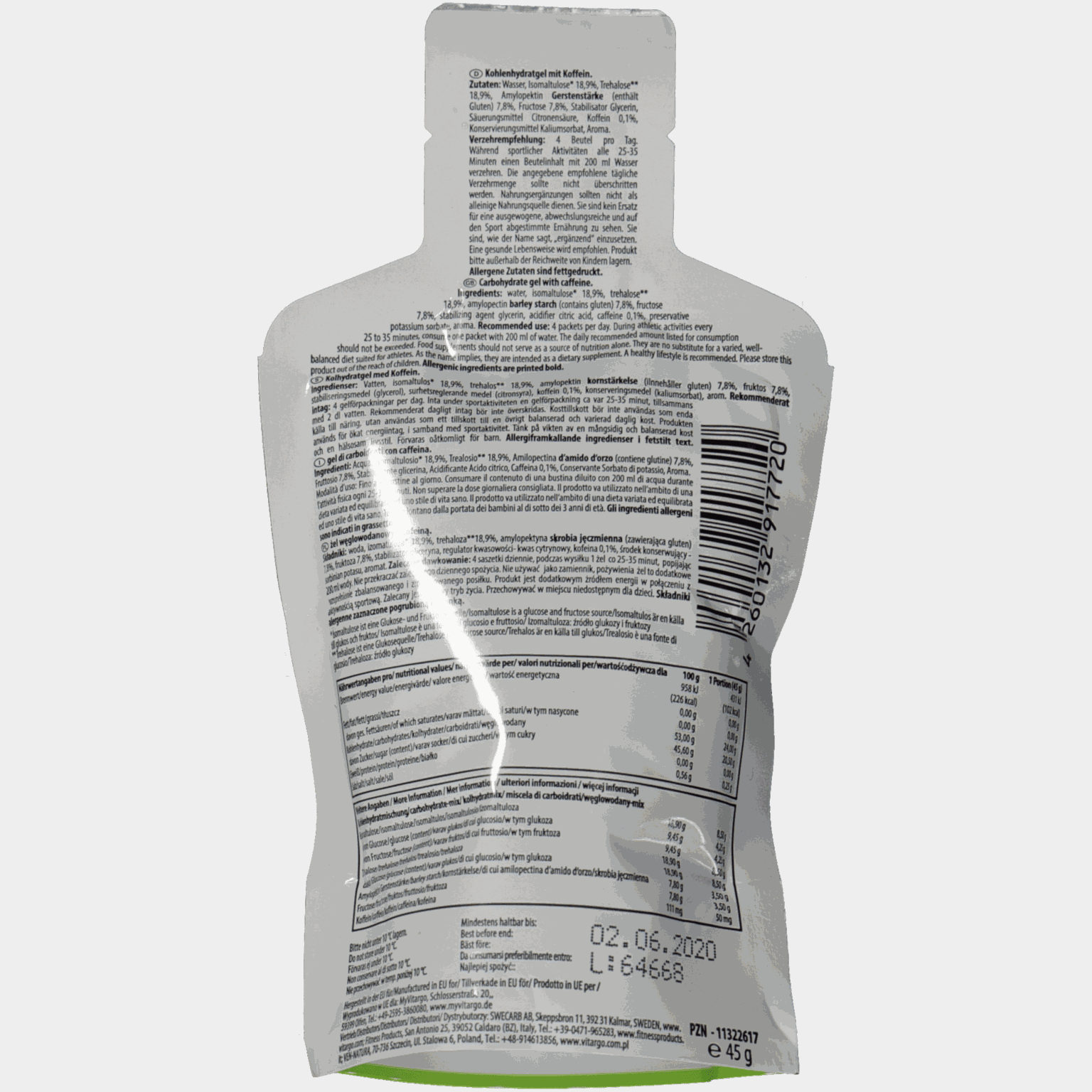 Gel, 45 g, energigel - full image 2