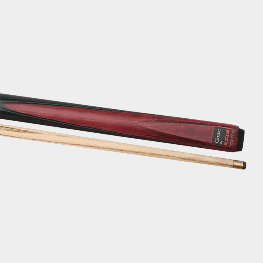 Classic 2 Piece Veneer Ash Snooker Cue, snookerkö - full image 3