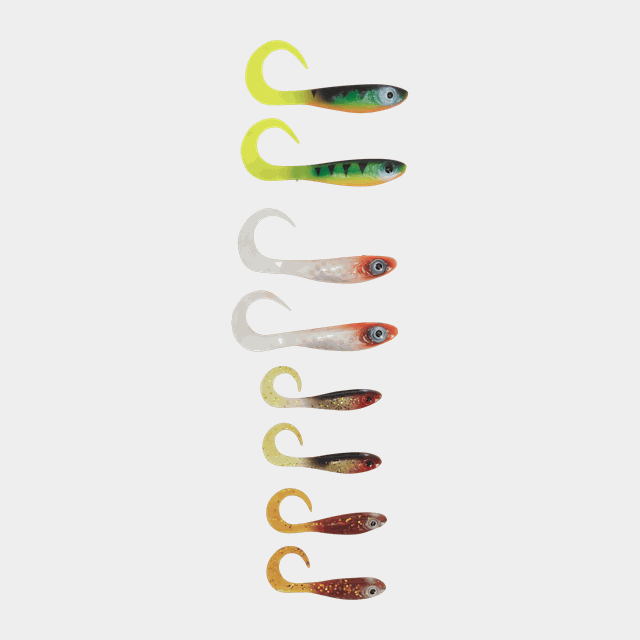 Mcperch Curly Mix 8pcs, jiggset - Softbait
