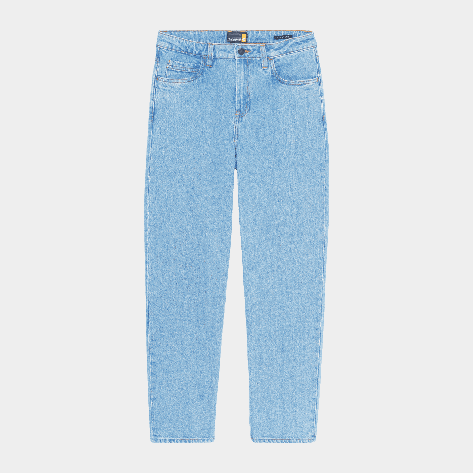 Denim Straight Pants, byxor, dam - full image 3