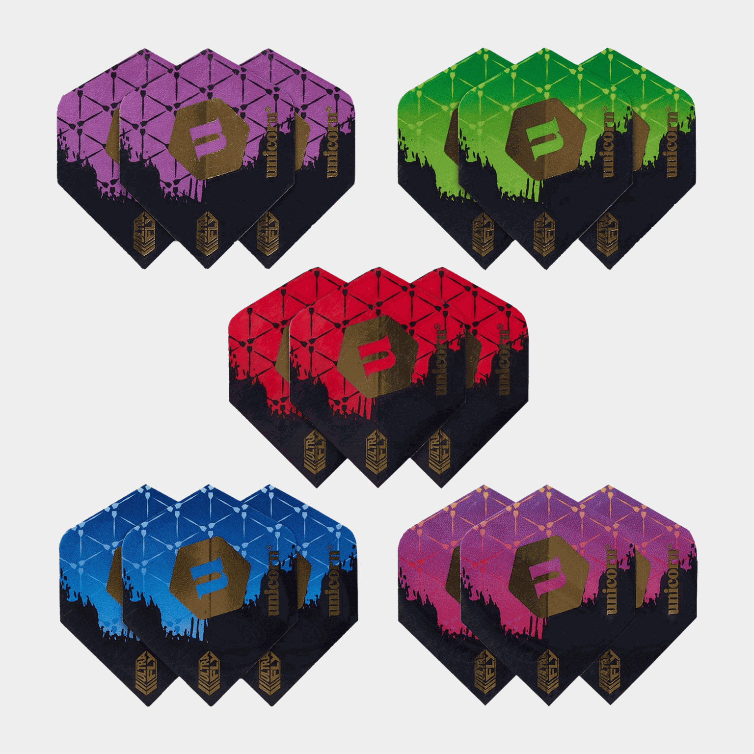 Unicorn 5pk Flight Set, dart - full image 1