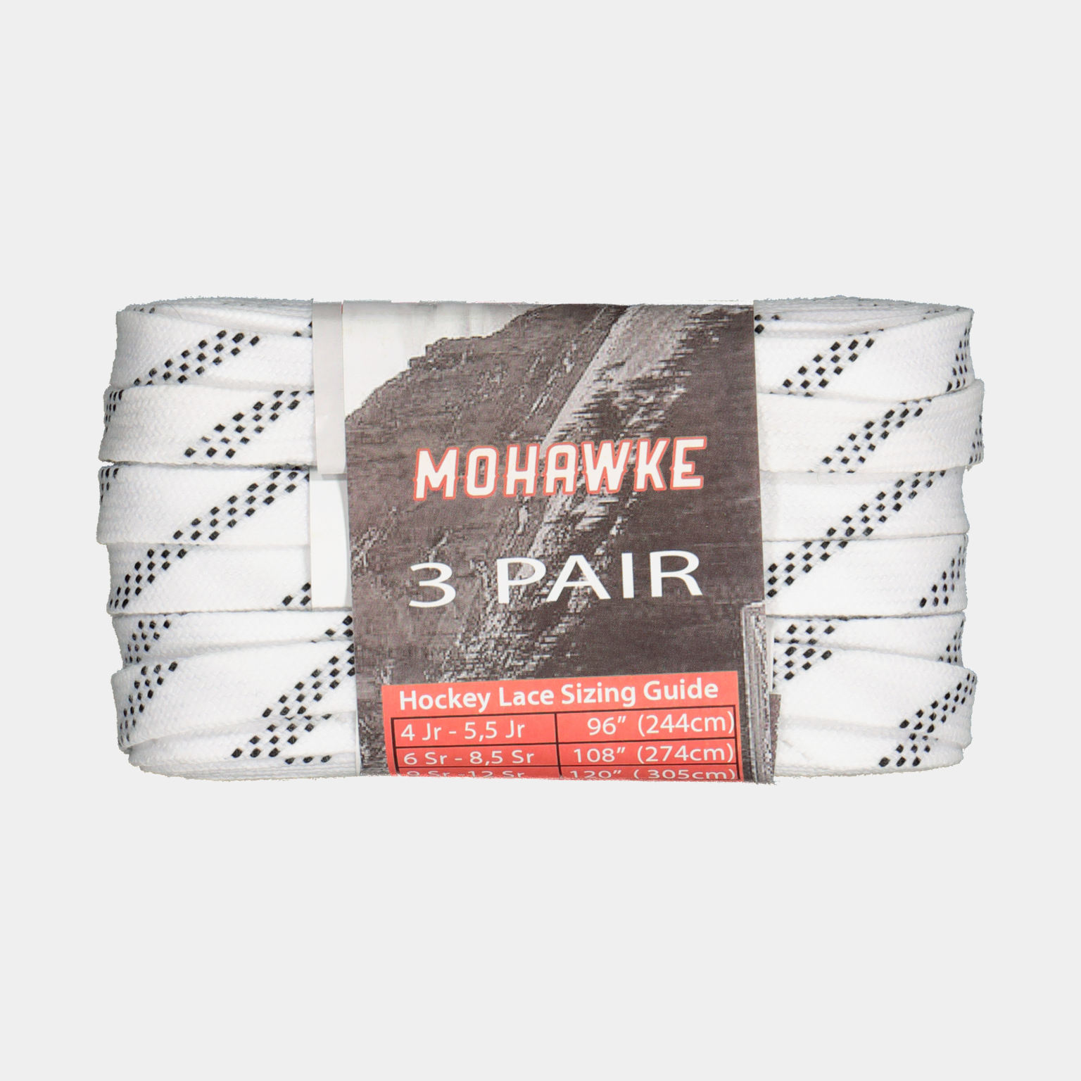 Hockey Laces White, Waxed 3 Pack 25/26, waxed 3 pack - full image 2
