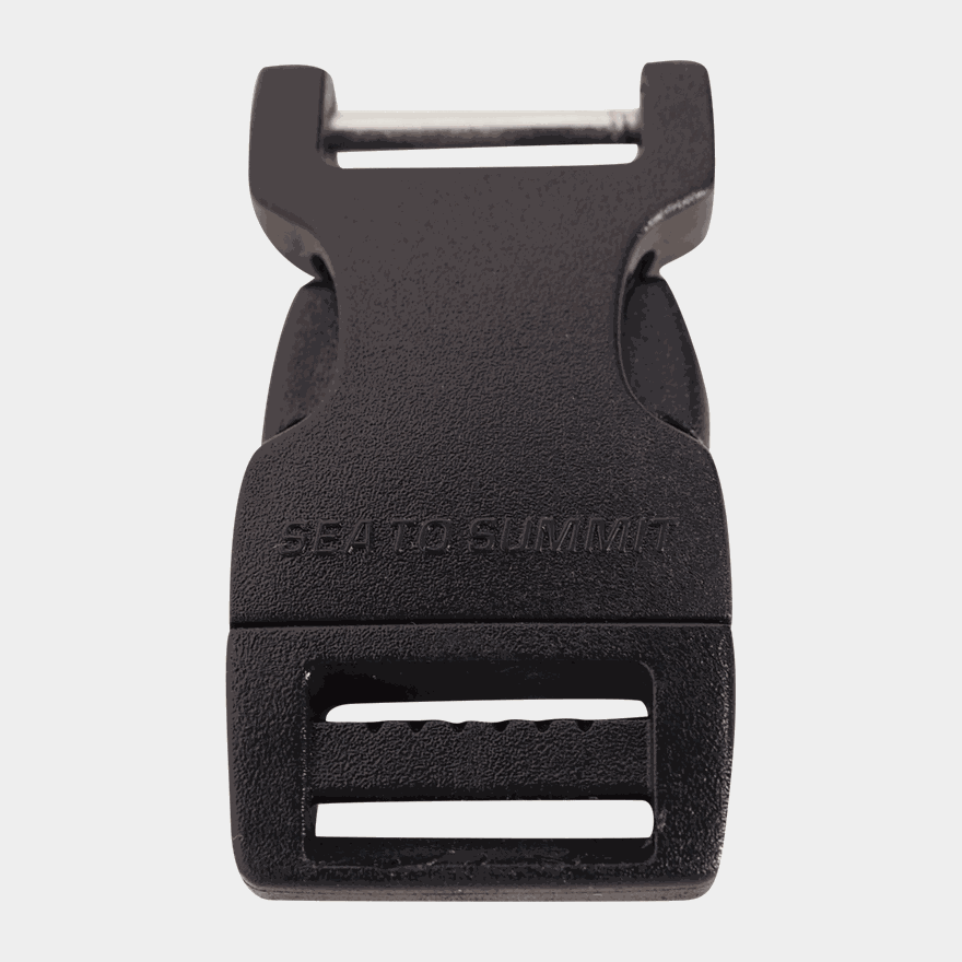 Buckle 15Mm Side Release 1 Pin Black, reservclips - full image 2