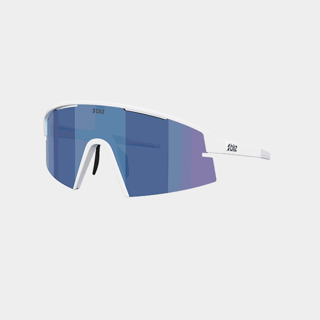 P006 MATTE WHITE SMOKE BLUE MULTI, solglasögon, sportglasögon, unisex - Sportglasögon