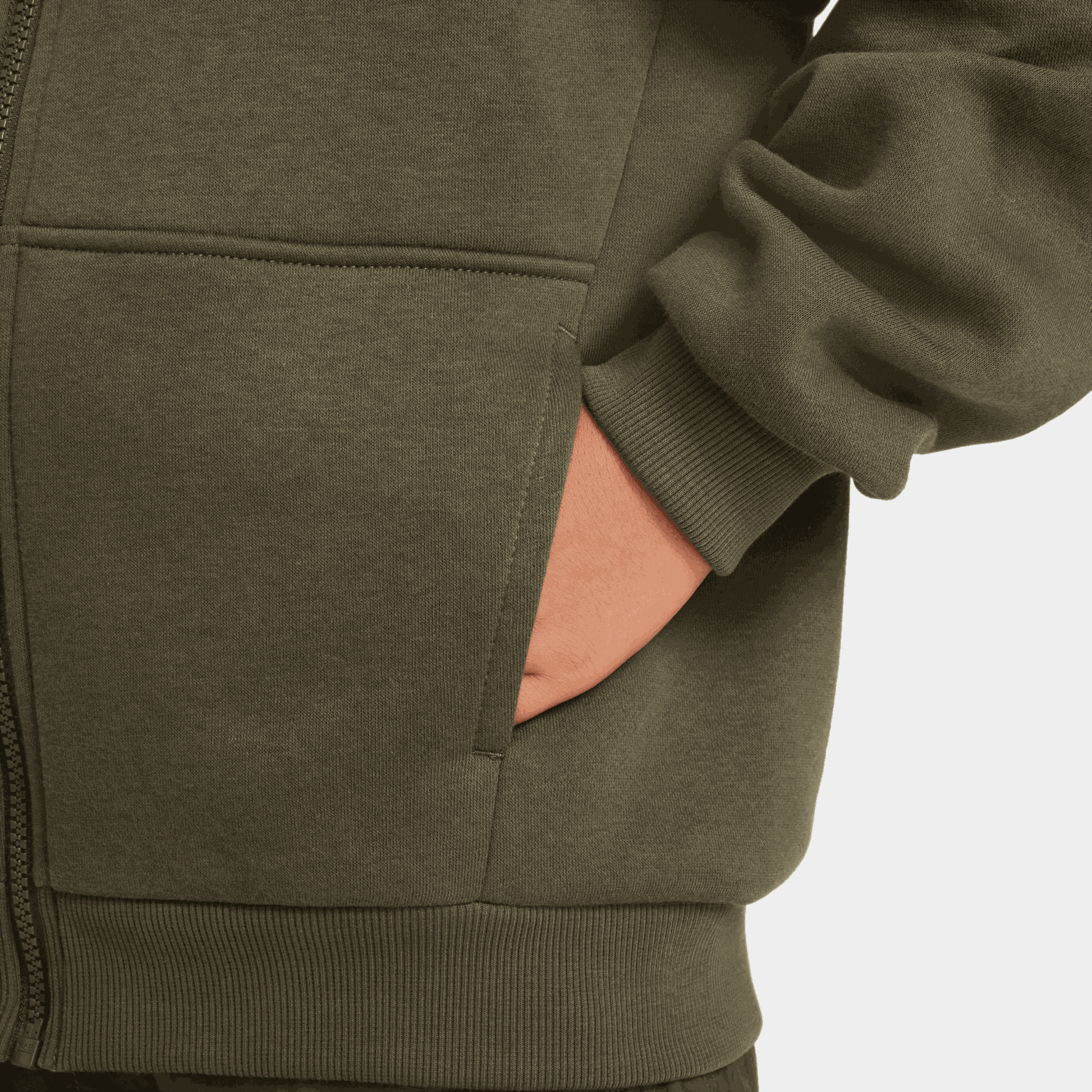 Club Fleece Big Kids' Full-Zip, huvjacka - full image 4