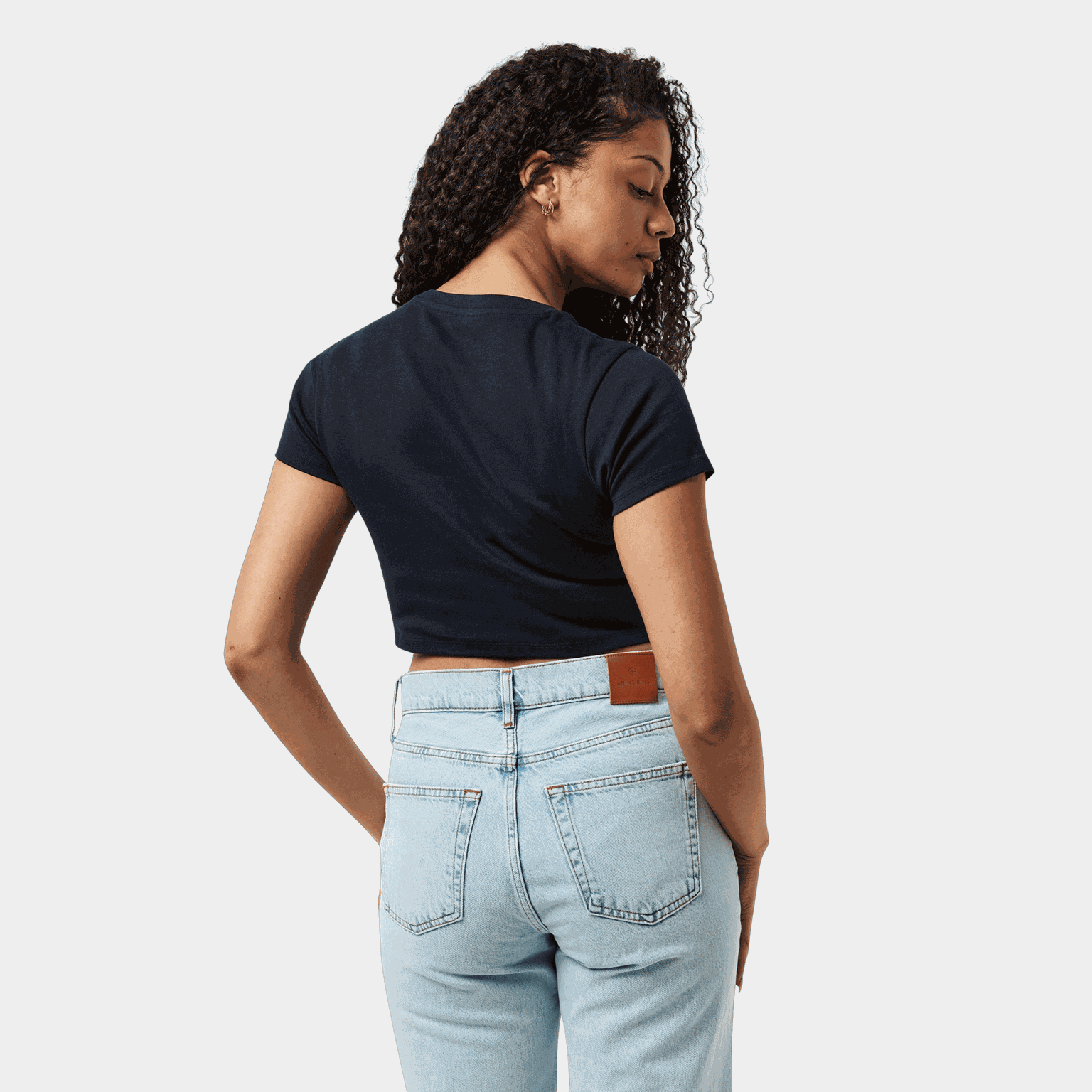 Crop Top Tee, kort t-shirt, dam - full image 2