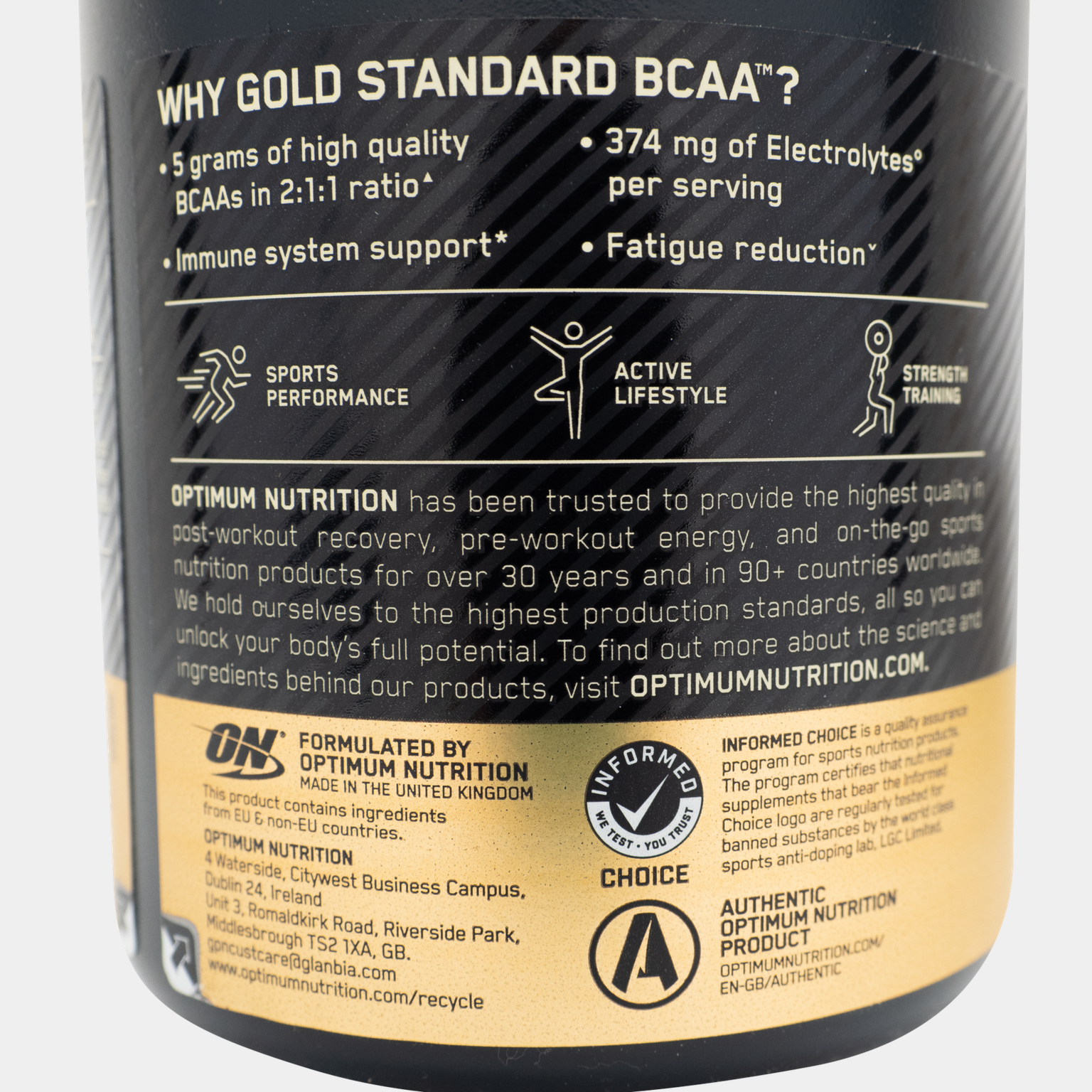 Gold Standard BCAA 266 g, kosttillskott - full image 3