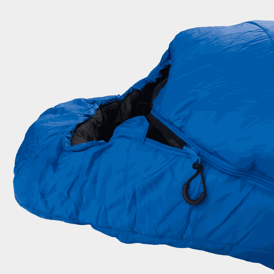 Bergly Long Sleeping Bag +5, sovsäck - Sovsäckar - Blå | XXL