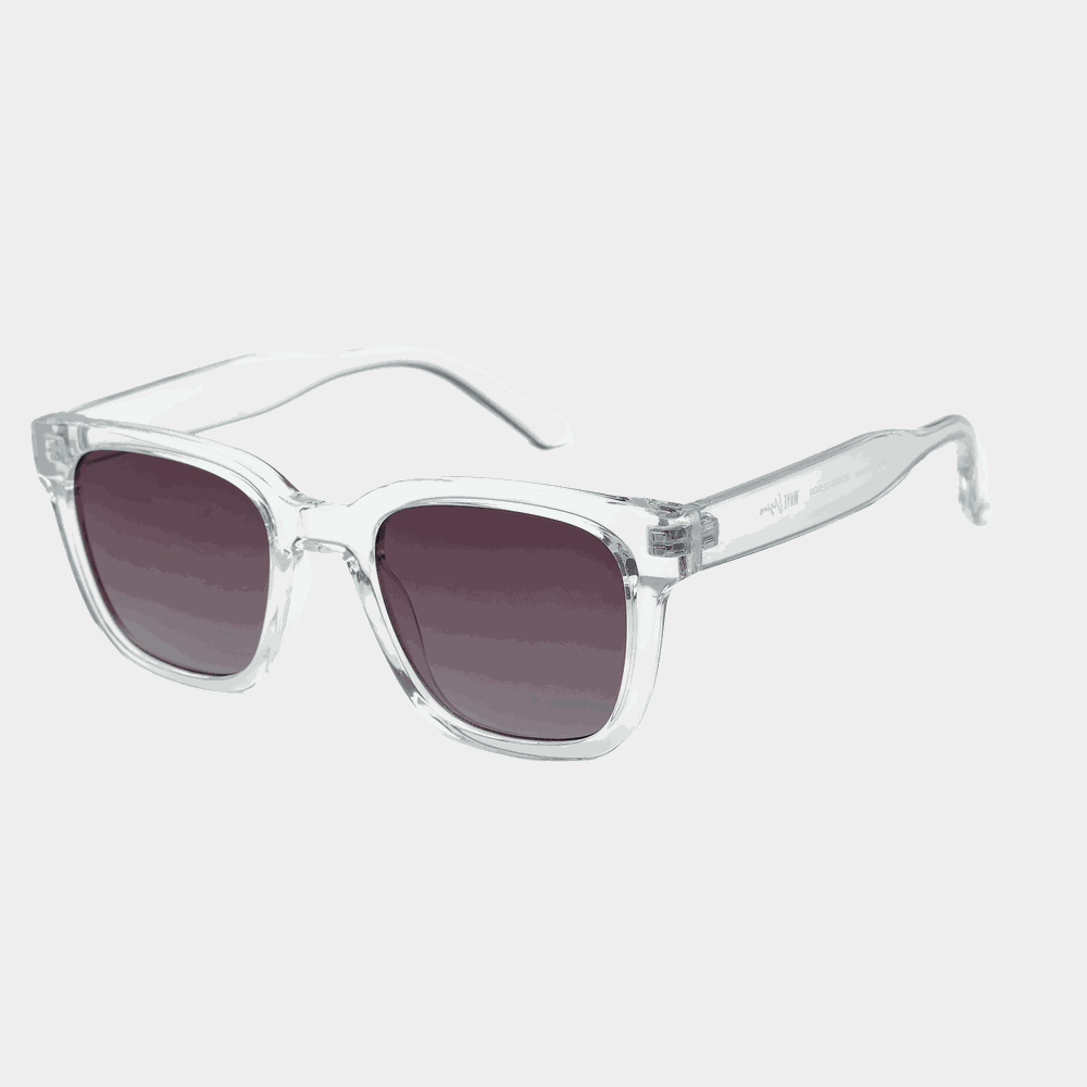 13 Transparent Clear Frame With Gradient Smoke Lens, solglasögon - full image 1