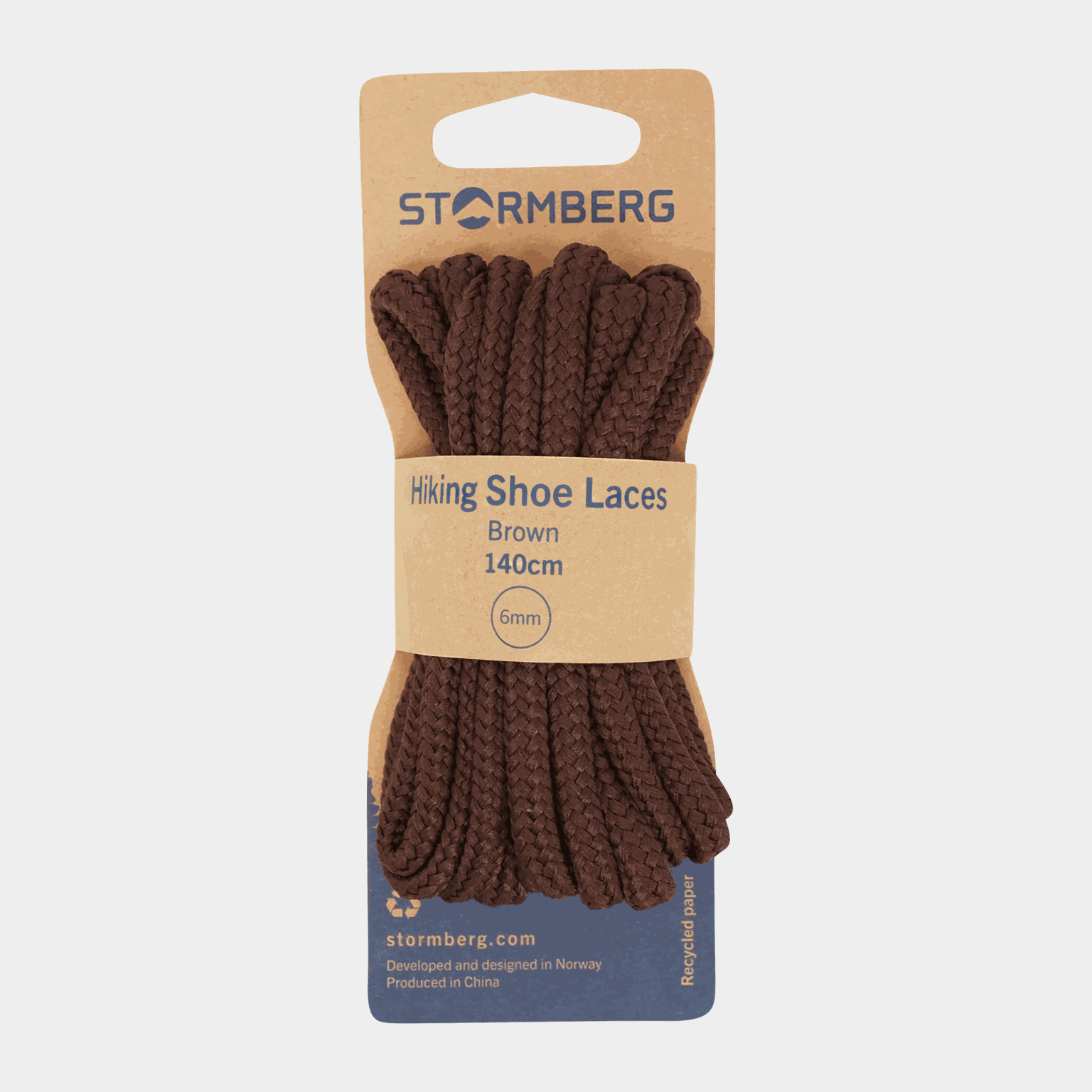 Hiking Shoe Laces Black 140cm, skosnören - full image 1