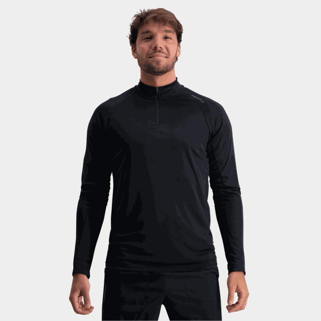 Core Charge Long Sleeve Zip Tee 2, träningströja, herr - Träningströjor