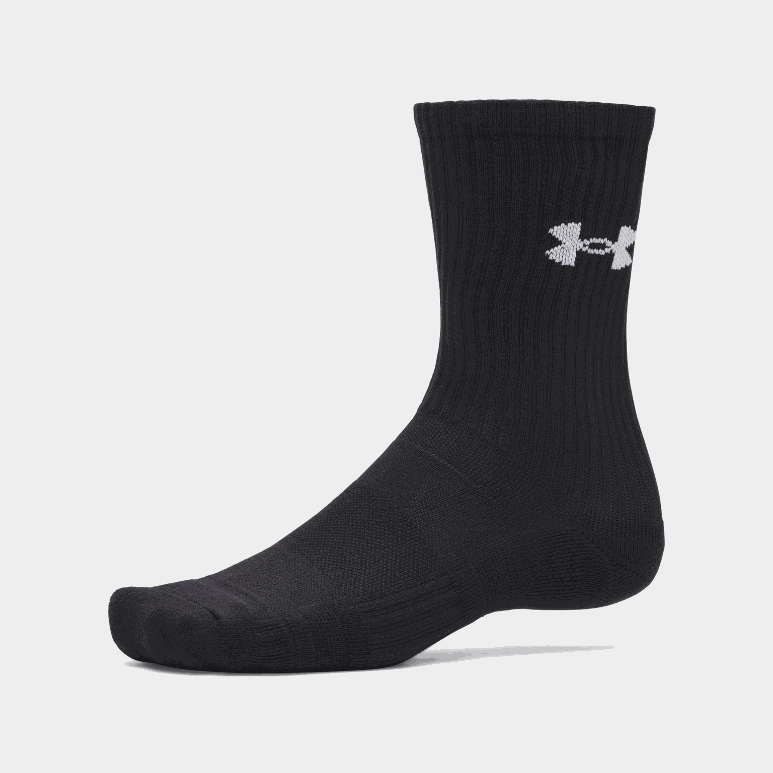 UA Performance Cotton 3p Crw, Strumpor, unisex - Funktionsstrumpor