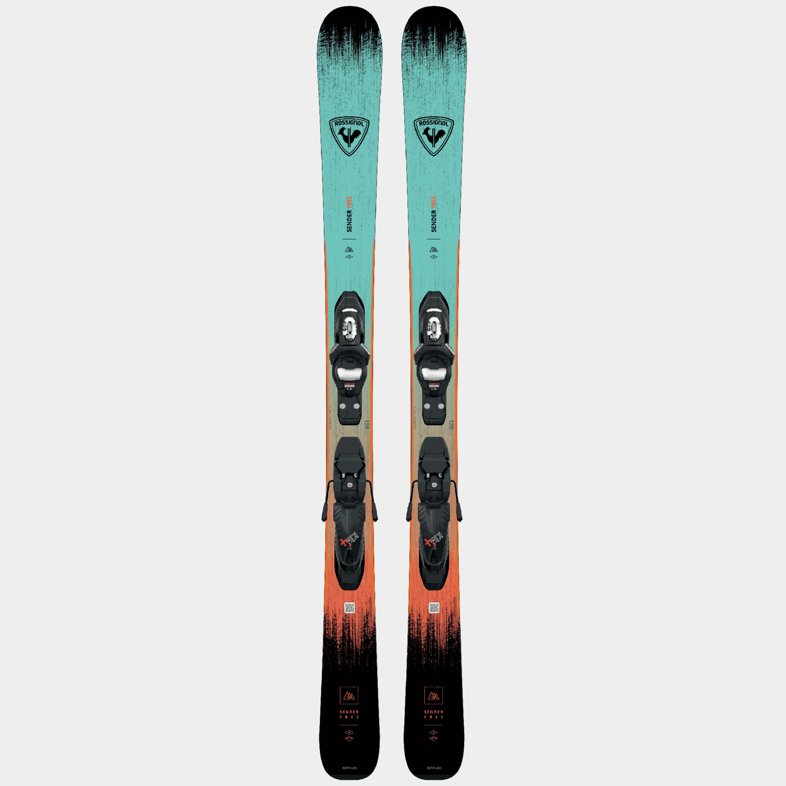 Alpine Skis SENDER KID-X + KID 4 GW B76, alpinskidor, junior - Barnskidor