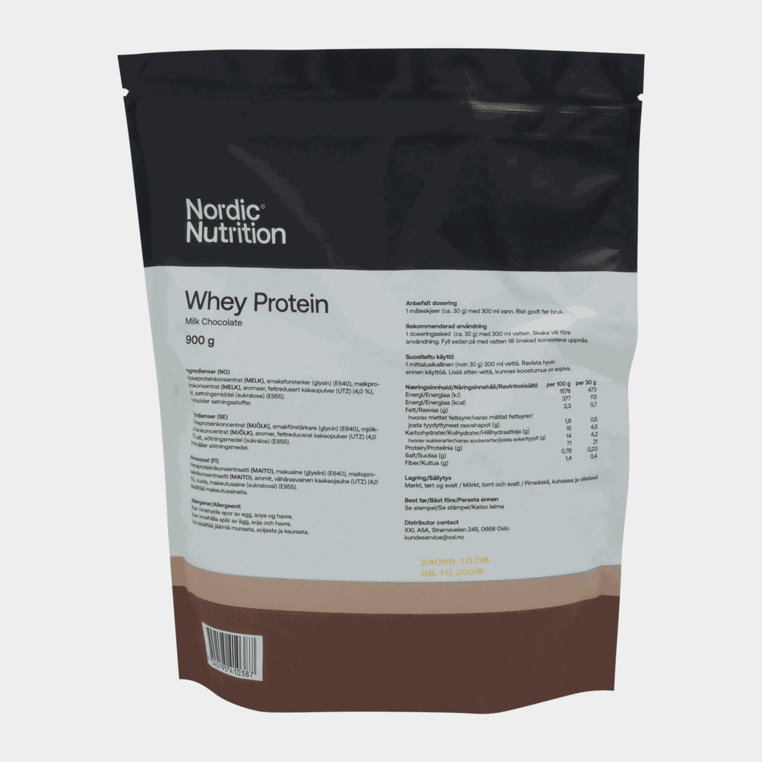Whey Protein - Chocolate 900 g, proteinpulver - full image 4