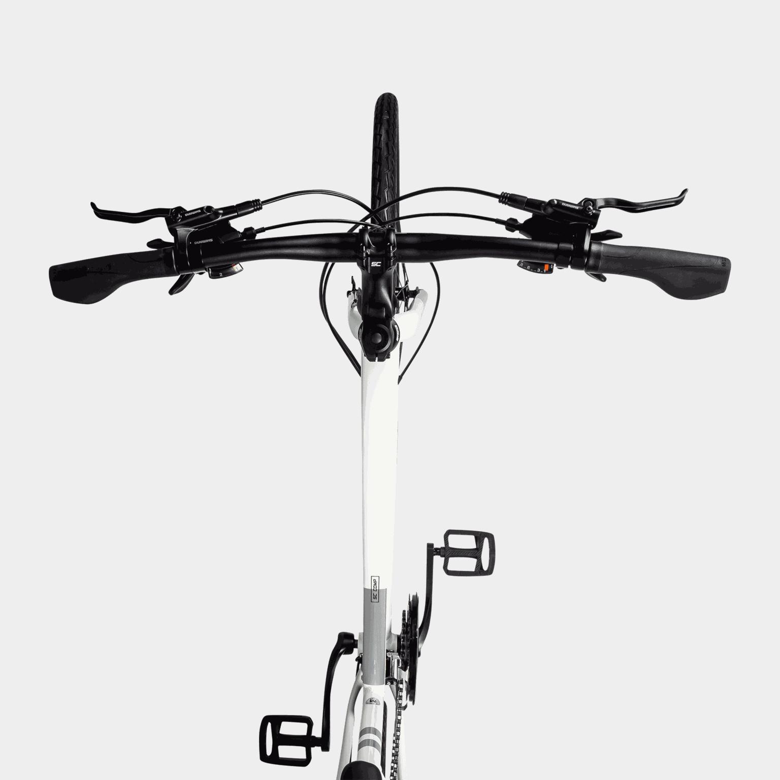 SC Comp St Snow 25, hybridcyckel, stadscykel, dam - Hybridcykel - Vit | XXL